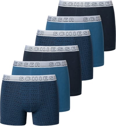 Schiesser Jongens shorts / pants 6 pack Teens Boys 95/5 Cotton