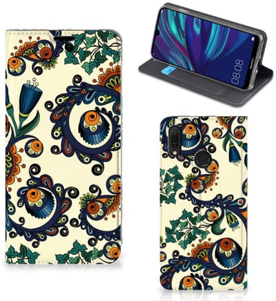 Telefoon Hoesje Huawei Y7 hoesje Y7 Pro (2019) Barok Flower