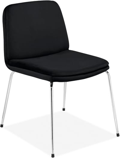 Heine-Eetstoel - Set van 2 - Zwart PU