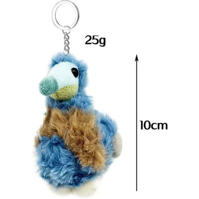 Schattige Dodo Vogel Pluche Sleutelhanger Uitgestorven Dier Knuffel Ultra-Zacht Pluizig Mauritius Cadeau Voor Kinderen Geschiedenisliefhebbers Huisdecoratie gray
