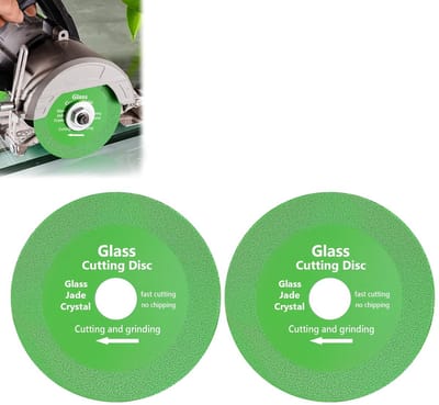 Dailygoody - Diamant Snijdisk - Set van 2 - 100mm - Keramiek Glas en Tegels - Precisie Snijden - Professioneel Gebruik - Geschikt voor Klussen - Blauw
