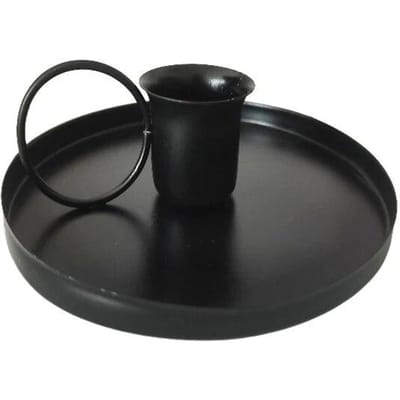 Draagbare kaarsenhouder, bureaukaarshouder, versiering, metalen kaarsenhouder, taps toelopende kaarsenhouder met handvat, bruiloftsdecoraties voor thuis zwart