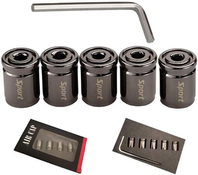 Dailygoods- Ventieldoppen Anti-diefstal - 5 Stuks - Zinklegering - Stofdicht - Waterdicht - Rubber Afdichtingsring - Bandklepdoppen