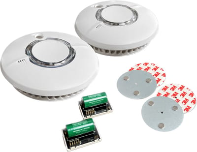 FireAngel ST-630-DET rookmelders incl. + W2-Module en montageset magnetisch, set van 2 stuks