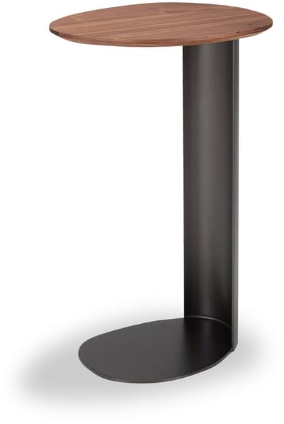 Icon Living - Bijzettafel Sarah 007 Organisch 40x32x65 Walnoot Poot Bronze