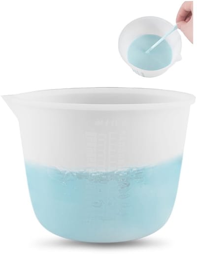 Silicone Maatbeker 1000 ml - Epoxy Hars Maatbeker - Flexibel en Duurzaam - Ideaal voor Creatieve Klussen - ShopVlot