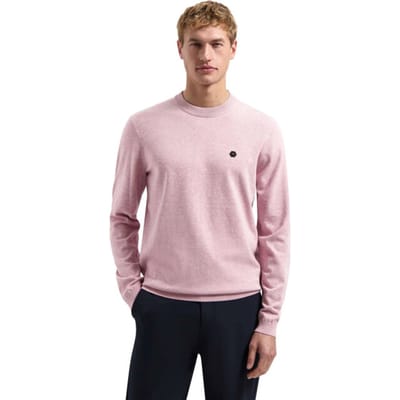 No Excess Pullover crew neck melange light mauve