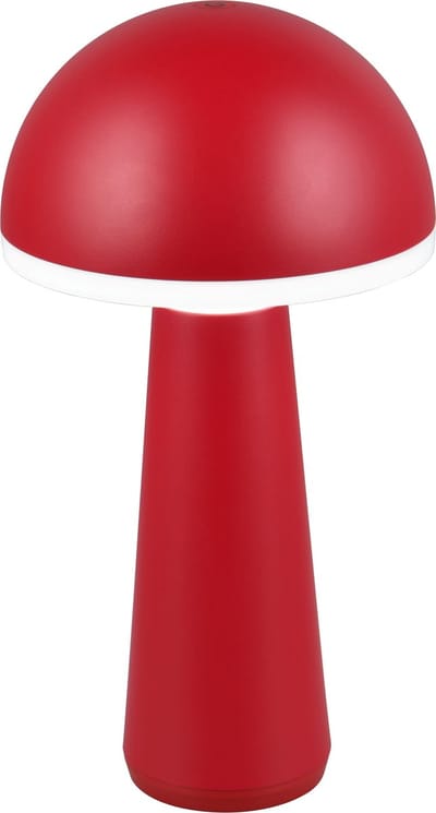 REALITY FUNGO - Tafellamp - Rood - incl. 1x SMD 2W - Aanpasbare lichtkleur - Traploos dimmbaar - Oplaadbaar - Snoerloos - Buitenverlichting - IP54