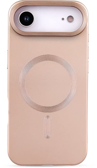 Casemania Hoesje Geschikt voor Apple iPhone 17 Air - Goud - Matte Siliconen Back Cover - Geschikt voor MagSafe