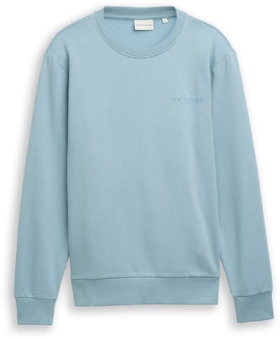 Tom Tailor - Sweatshirt met logo-print - Maat XXL - tourmaline