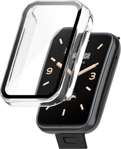 Strap-it TPU case - transparant bescherm hoesje geschikt voor Xiaomi Smart Band 7 Pro - doorzichtige beschermhoes voor Smart Band 7 Pro