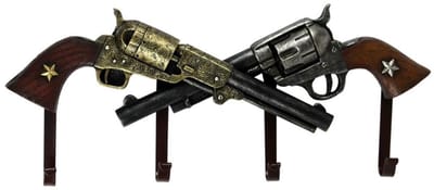 Pistolen kapstok - pistool - Guns - kapstok - Decoratie - Woonaccessoires - 18cm Hoog