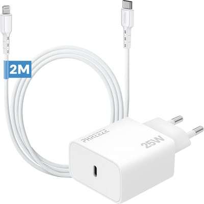 25w usb C snellader geschikt voor iPhone met oplader 2 meter Geschikt voor iPhone 14 13 12 11 xr xs xs max 8 8 plus iPad adapter met oplaadkabel