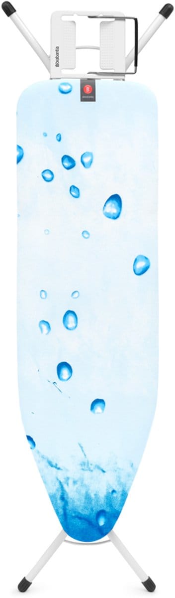 Brabantia Strijkplank B - met Strijkerhouder - 124 x 38 cm - Ice Water