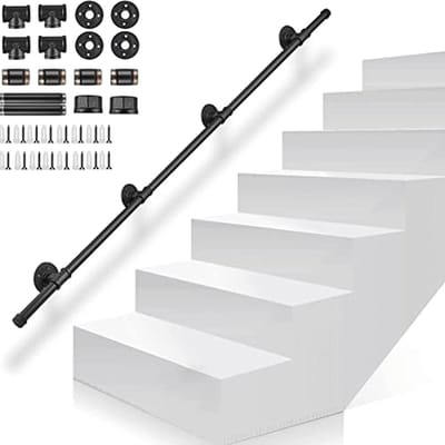 Metalen Trapleuning 300cm - Antislip Wandrelingsysteem voor Binnen en Buiten