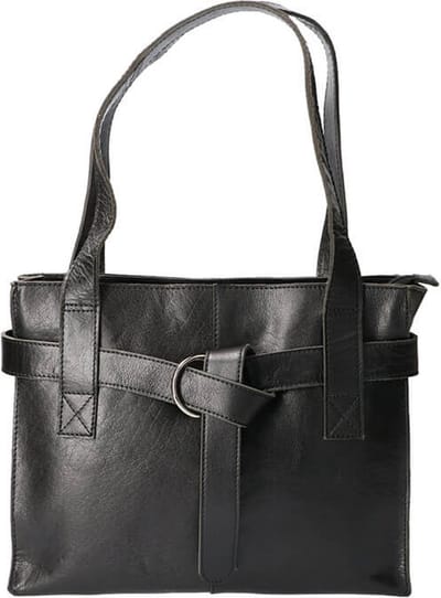 Revival by Leather Design Handtas Italia Zwart