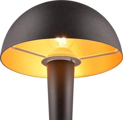 REALITY CANARIA - Tafellamp - Zwart-goud - incl. 1x E14 4,9 W - Wandmontage - Niet dimbaar