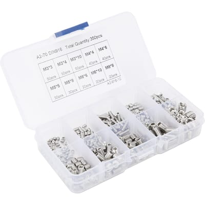 350 stuks Holle Einde Aanspanningsset 304 Roestvrijstalen Hardware Accessoires M3M8