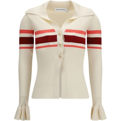 Self-Portrait Beige Viscose Blouse