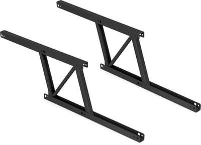 Emuca Set hefmechanismen voor salontafels, maakt het mogelijk de tafel 192mm te verhogen, Staal, Zwart gelakt
