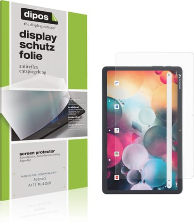 dipos – 2x Matte Beschermfolie geschikt voor Acepad A171 10.4 Zoll | Krasbestendige & antireflecterende Screenprotector Ultra-Thin