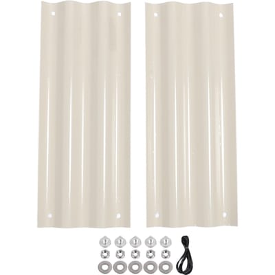 Kit de jardin surélevé stable, durable et sûr, avec bords renforcés et jardinière en métal épais pour légumes et fleurs blanc