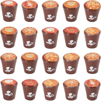 Miniatuur Koffiekoppen Set van 25 Stuks - Hars Koffiemokken voor Landschap Decoratie, Ambachten en Desktop Accessoires - 15x17mm