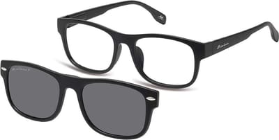 Montana Eyewear MRC1 leesbril met clip-on zonnebril +2.00 - Rechthoekig - Zwart
