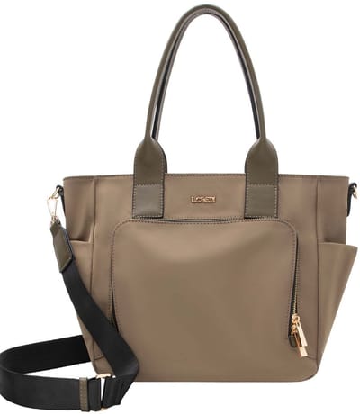 L.CREDI shopper schoudertas Penelope Shopper Forest olijfgroen