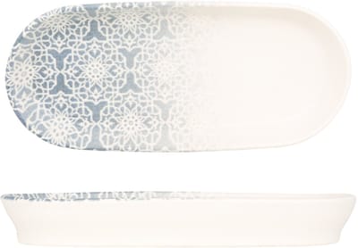 Kütahya Porselen Serveerschaal - Casa Blue - Porselein - 18x9 cm (125cc) - set van 2