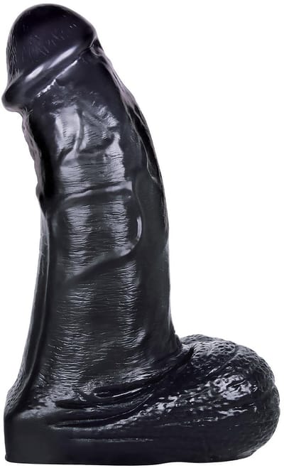 NMC 8.5 inch PVC Giant dildo - Zwart - 21.6 cm