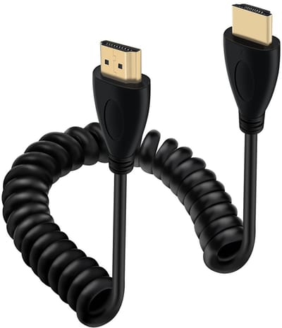 4K HDMI Coaxiale Kabel 60Hz met 24K Vergulde Connectoren en Hoge Snelheid tot 10.2Gbps voor TV, Blu-Ray Speler en Computer (Zwart, 1.8m)