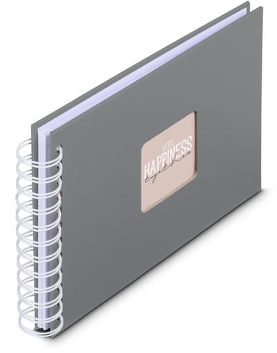 Hama Spiraal fotoalbum - Fine Art - 24x17 - 50 pagina's - Steengrijs