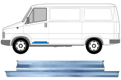 Reparatiepaneel voor deur binnen voor Citroen C25 1981-1994 / Links