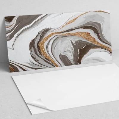 Coloray Wandpanelen Zelfklevend - Golven van abstracte patronen PVC Wandpaneel - 100 cm x 50 cm - Grijs Wandbekleding Zelfklevend - 1 stuk - Texturen Wandpanelen Zelfklevend - Wandbord Keuken - Wandpaneel Badkamer