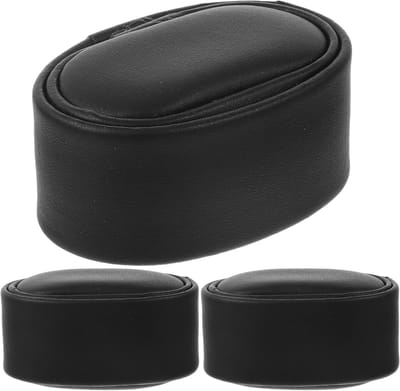 3 Stuks Horlogekussens van PU-leer in Zwart voor Armbanden en Horloges - Sieradenpresentatie en Opslag