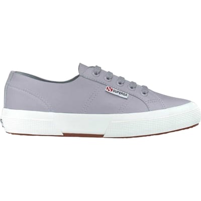 Superga Dames platte schoenen van nappaleer, maat 2750 (Blauw)