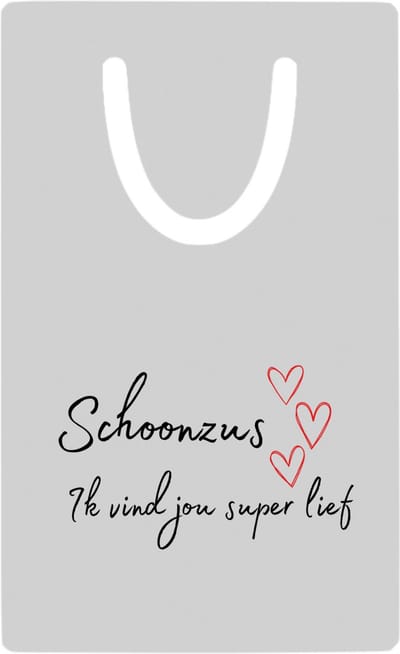 Hacebo® - bonuszus ik vind jou super lief metalen boekenlegger - Zus - de liefste zus - verjaardag - cadeautje voor zus - zus artikelen - kado - geschenk Bladwijzer boekenleggers - 7.6 cm x 5cm