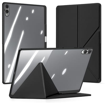 DUX DUCIS hoesje voor Samsung Tab S11 Ultra S11 A11 Plus A9 Plus, afneembare transparante hoes met S Pen houder & automatische wakker/slaapfunctie