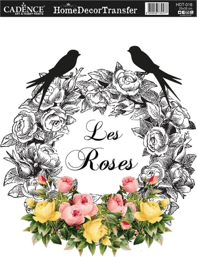 Cadence Home Deco Transfer HDT-018 25x35 cm Les Roses