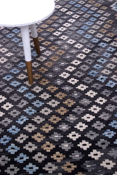Kleurrijk Tapijt Laagpolig Handgeweven Wollen Vloerkleed - Koho Afghan Kelim 239x174 - 239x174cm- Modern - Woonkamer - Salon - Slaapkamer - Eetkamer