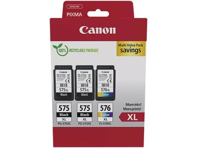 Canon 2 x PG-575XL + 1 x CL-576XL - Inktcartridge - Origineel - Hoge capaciteit - Zwart + Kleur