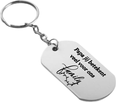Akyol - papa jij betekent veel voor ons sleutelhanger - Papa - familie - cadeau - 54 x 29mm