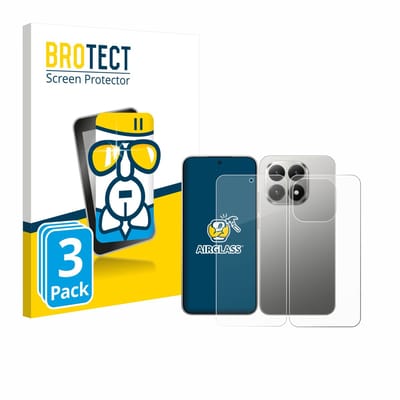 Screenprotector 3 Stuks voor Xiaomi 15T (Voor+Achter) Beschermglas transparant
