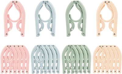 Opvouwbare Kledinghangers - 20 Stuks, Draagbare en Inklapbare Hangers voor Reizen, Kamperen en Hotels, Ideaal voor Thuisgebruik en Organisatie