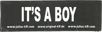 Set Labels voor Powerharness - Large tekst: IT'S A BOY