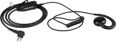 DerComms® C ring beveiligingsoortje voor Motorola CLR446, CP040, DP1400, XT420, XT460, XT660D, XTNi portofoons