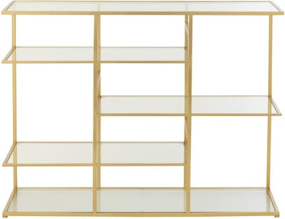 J-Line console - ijzer/glas - goud