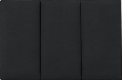 Gestoffeerde wandpanelen Carpino set van 3 stof 60x30 cm zwart [neu.haus]