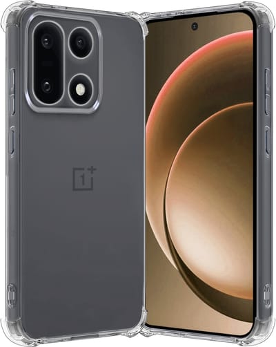 Hoes - Geschikt voor OnePlus 15 - Sterk & Shockproof - Siliconen Case - Back Cover - Telefoon Hoesje Shock Proof - Transparant